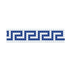Vetro Venecia- Cenefa Grecia en mosaico veneciano 2×2