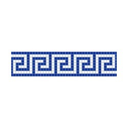 Vetro Venecia: Cenefa Tula en mosaico veneciano 2×2