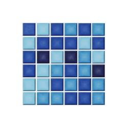 Mosaik- Mosaico mezcla Azul 4 de 2 x 2