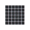 Mosaik- Mosaico color negro tornasol 2 x 2