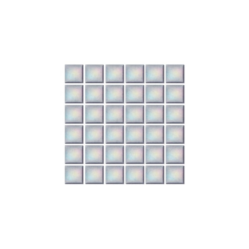 Mosaik- Mosaico color gris tornasol 2 x 2