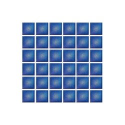 Mosaik- Mosaico color azul tornasol 2 x 2