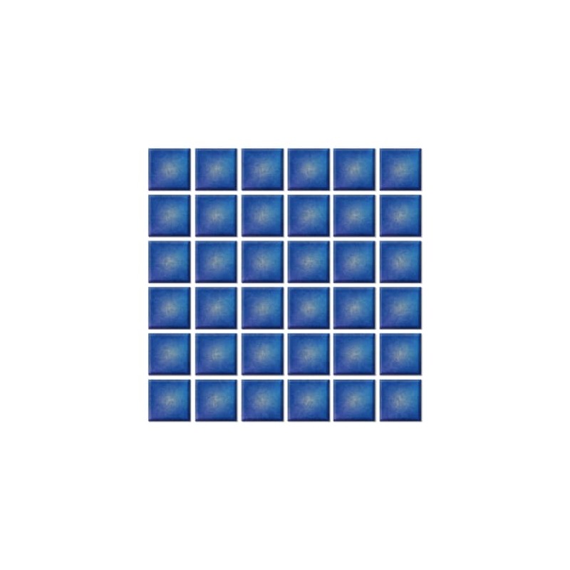 Mosaik- Mosaico color azul tornasol 2 x 2