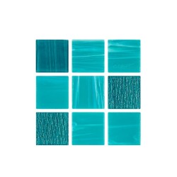 Cristalo Vitreo Luxe – Mosaico mezcla natura clara 3.5 x 3.5