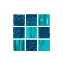 Cristalo Vitreo Luxe – Mosaico mezcla natura oscura 3.5 x 3.5