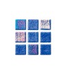 Hispano Glass- Mosaico niebla destellos cobalto 2.5 x 2.5