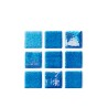 Hispano Glass- Mosaico niebla destellos azul claro