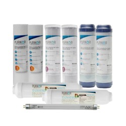 Kit de mantenimiento de 12 meses para equipos de purificación Purikor de 6 etapas