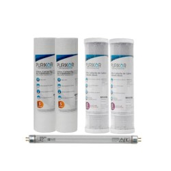 Kit de mantenimiento de 12 meses para equipos de filtración con UV modelo PKF-3UV