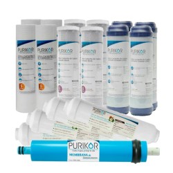 Kit de mantenimiento de 24 meses para equipos de ósmosis inversa modelo PKRO100-5P