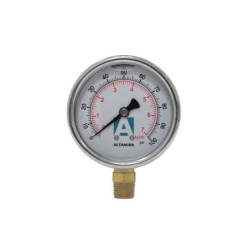 Manometro con glicerina de 0-100 PSI